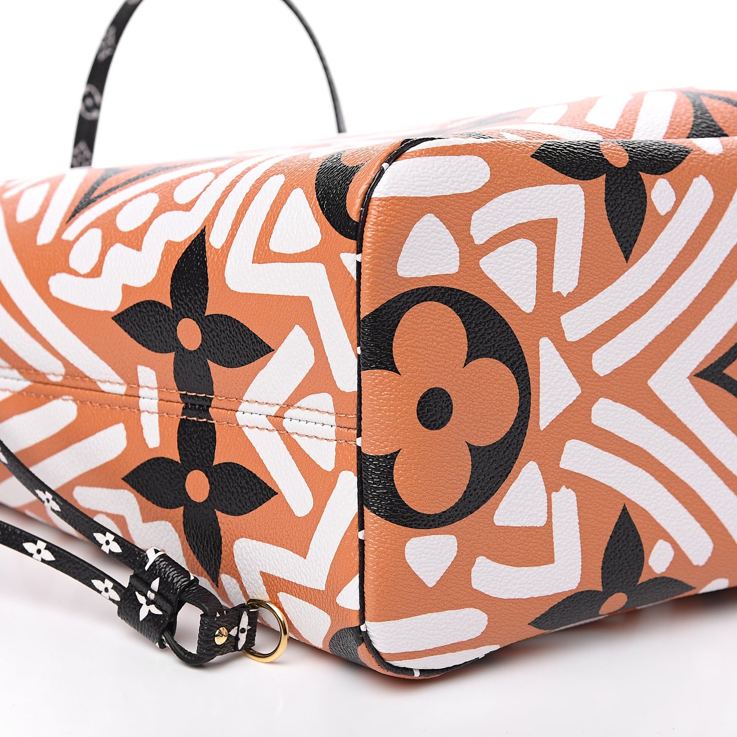 Monogram Giant Crafty Neverfull MM Creme Caramel