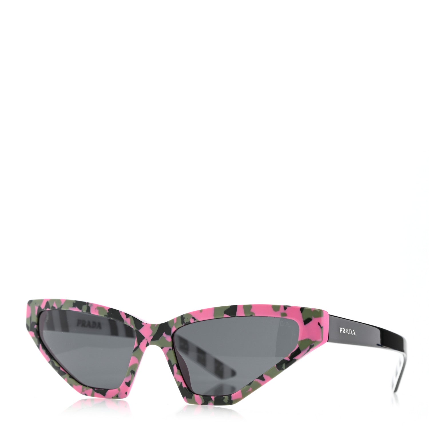 Prada Cat Eye Sunglasses SPR 12V Pink 1 of 8