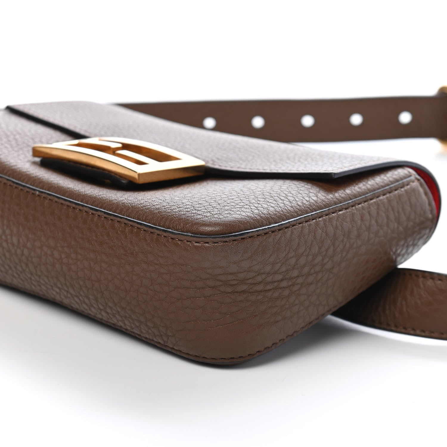 Fendi Cuoio Romano Baguette Hip Belt Bag Mud 9 of 9