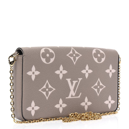 Louis Vuitton Empreinte Monogram Giant Felicie Pochette Tourterelle Creme 2 of 7