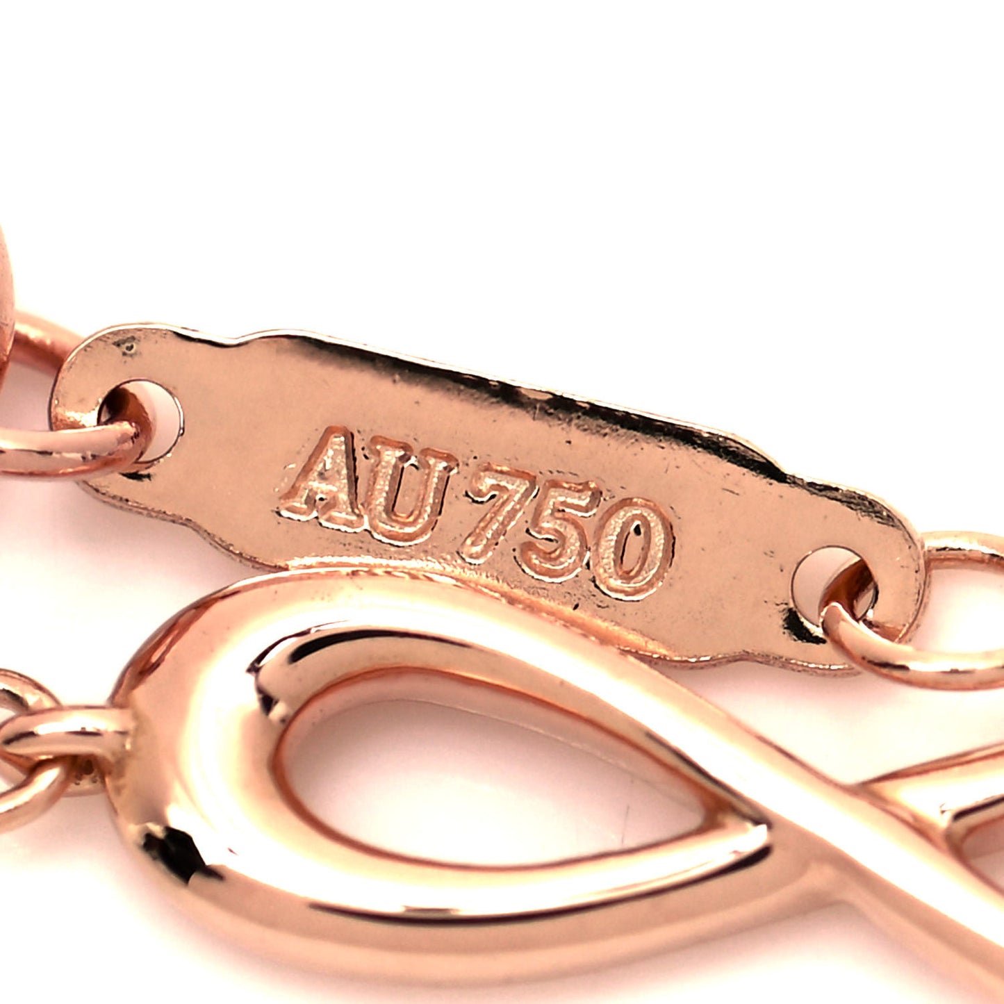 18K Rose Gold Infinity Endless Bracelet