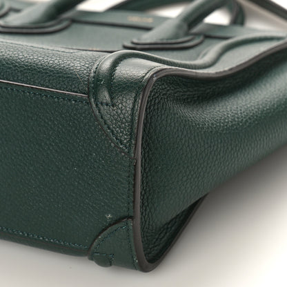 Celine Drummed Calfskin Nano Luggage Amazone 8 of 8