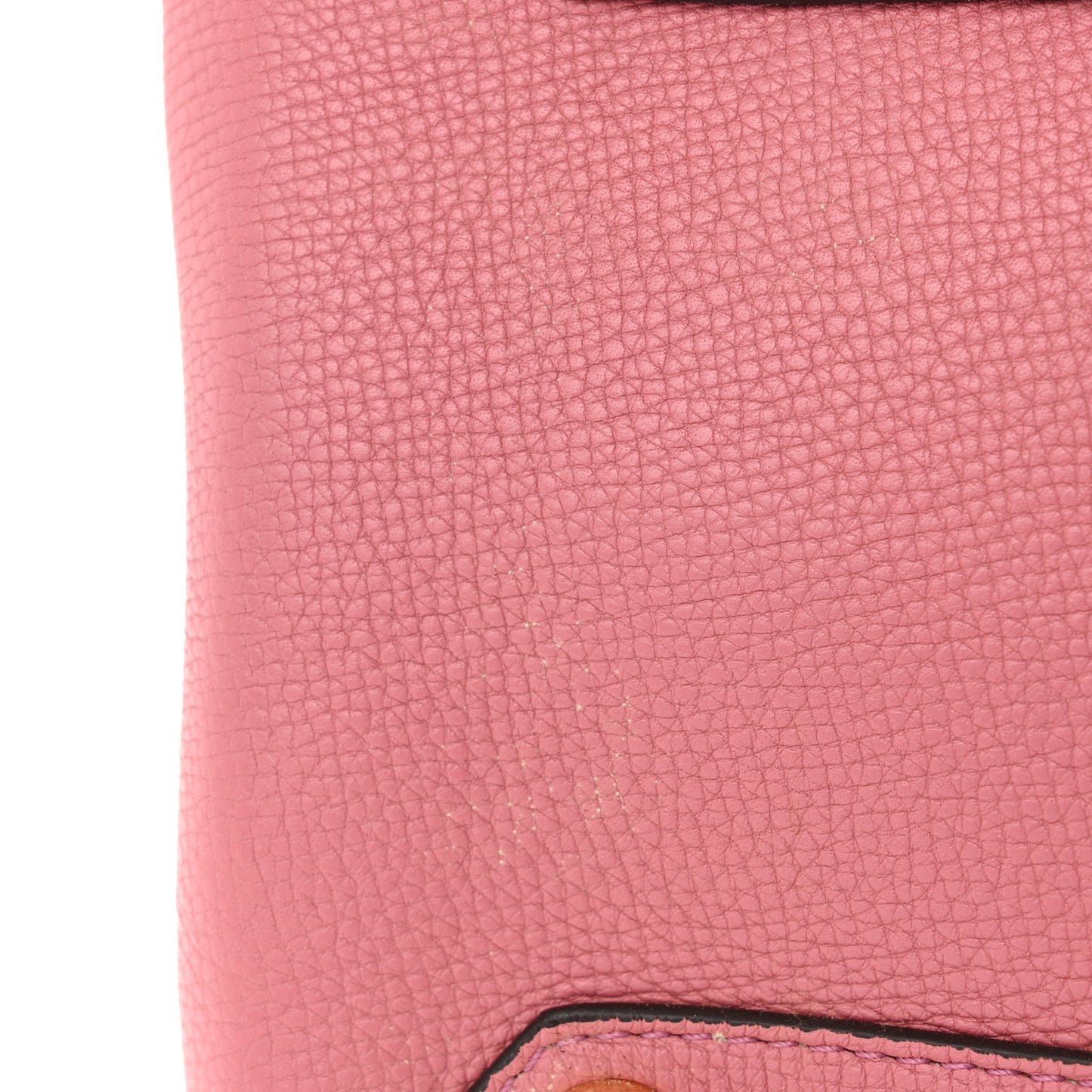 Grainy Calfskin House Check Medium Banner Tote Mauve Pink