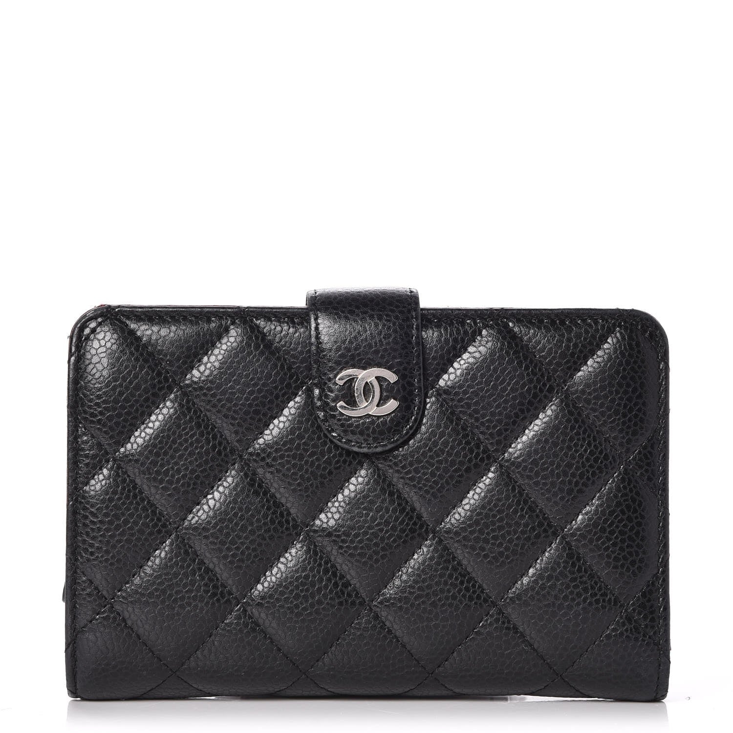 Chanel Caviar Quilted Zipped Pocket Wallet Black 1 of 9