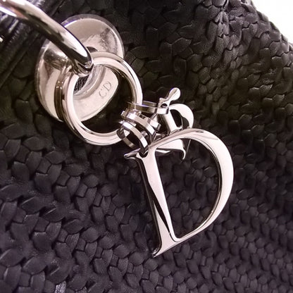Christian Dior Leather Woven Dior Charm Tote 11 of 11