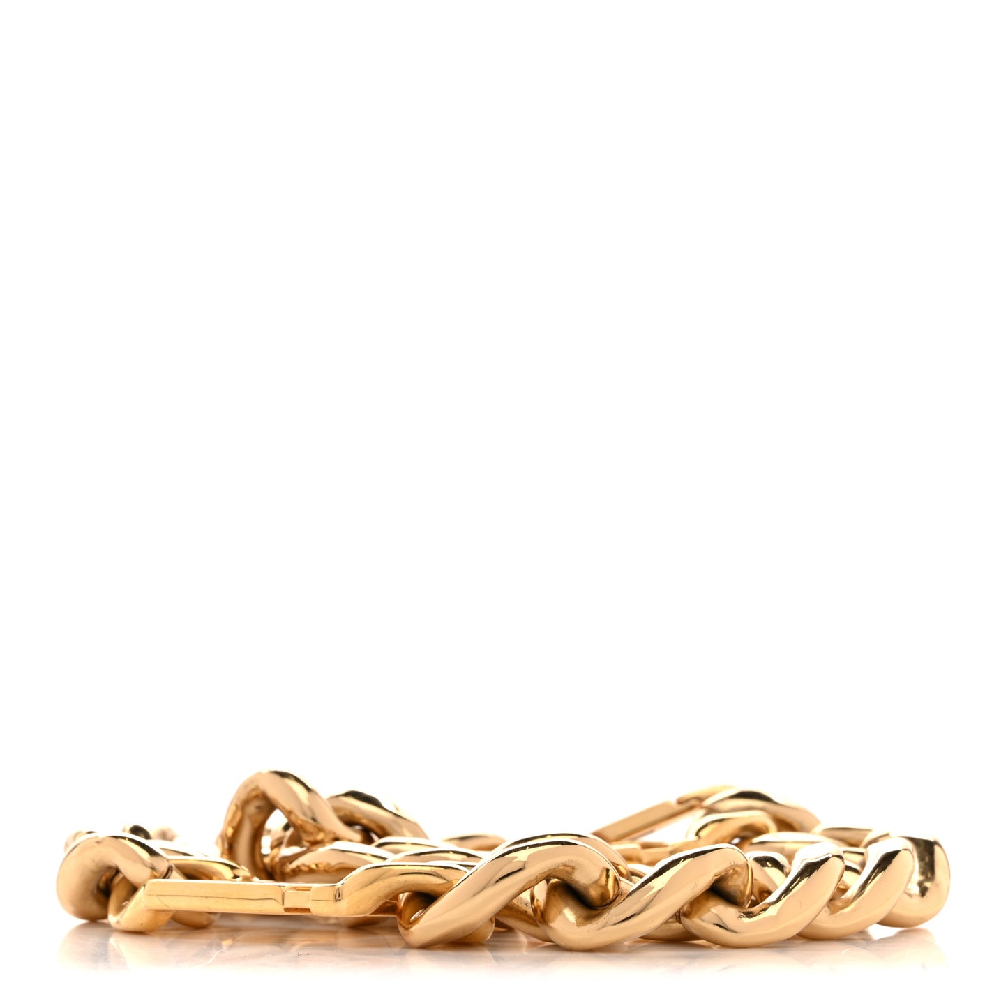 FENDI X VERSACE Metal Catena Chain Strap Gold