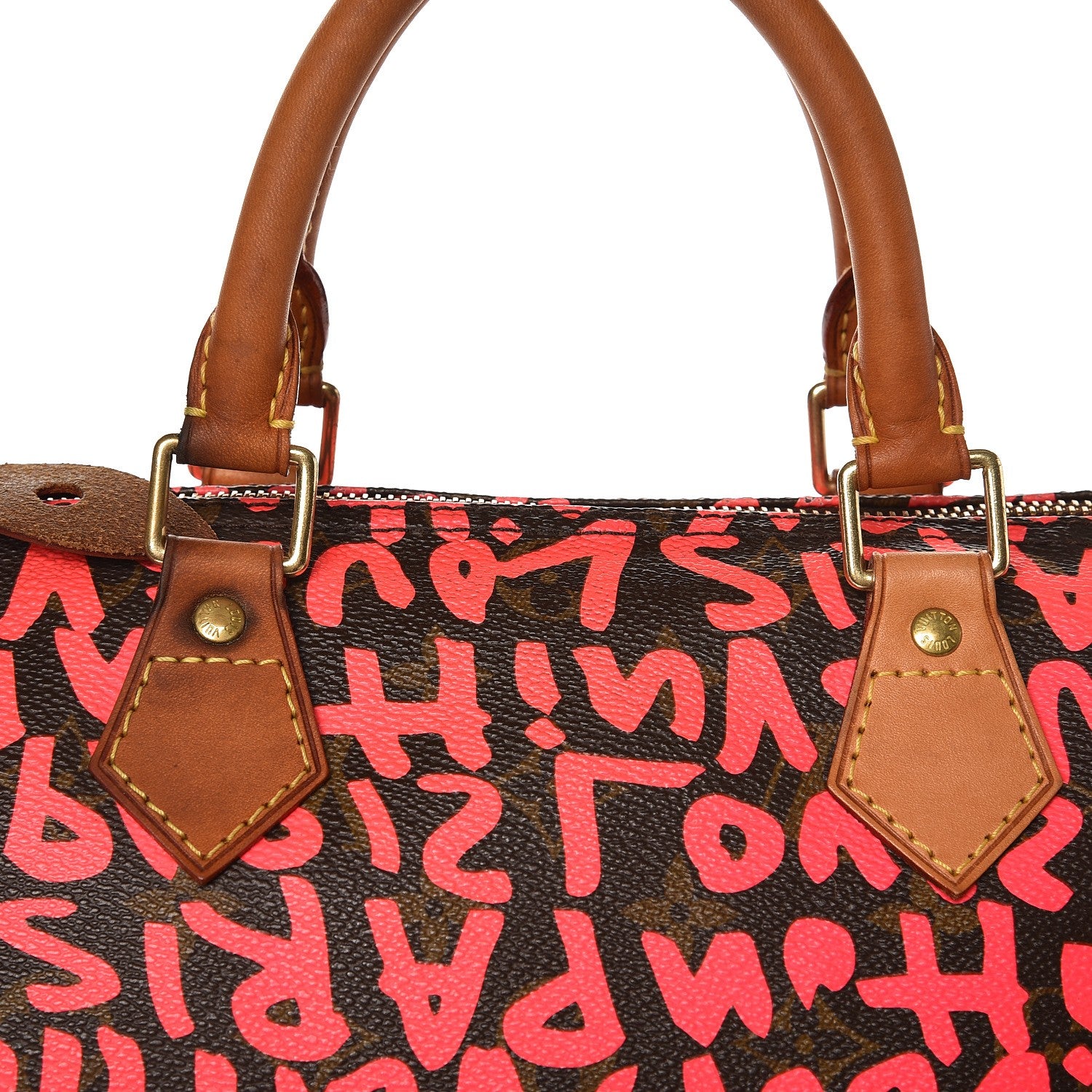 Louis Vuitton Monogram Graffiti Speedy 30 Fuchsia 10 of 12
