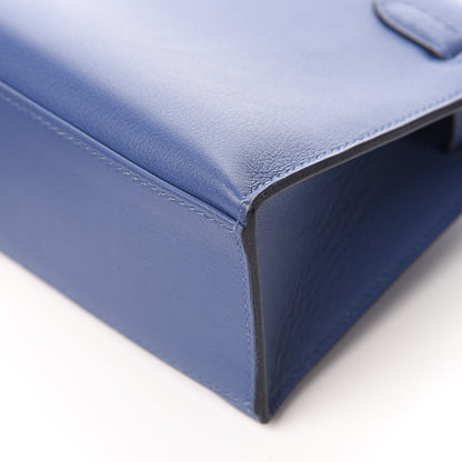 Hermes Swift Kelly Pochette Clutch Bleu Brighton 24 of 31