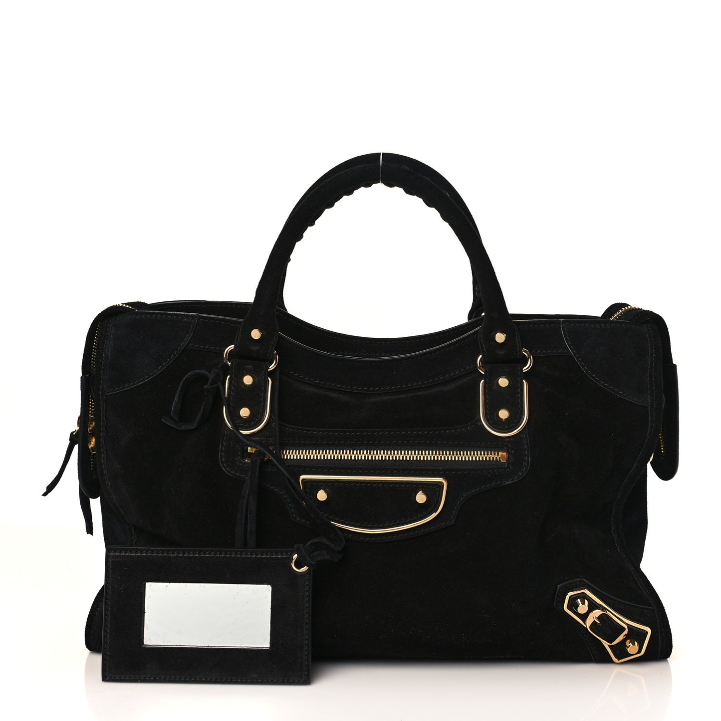 Baby Daim Gold Metallic Edge Hardware City Black