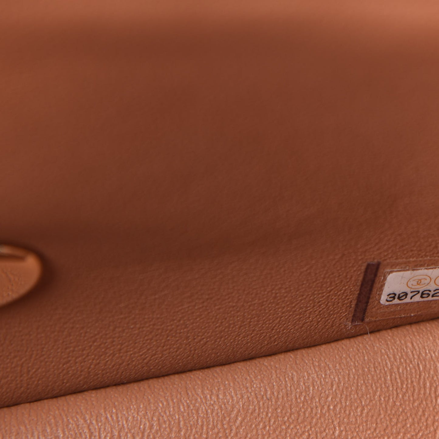 Lambskin Quilted Mini Rectangular Flap Brown