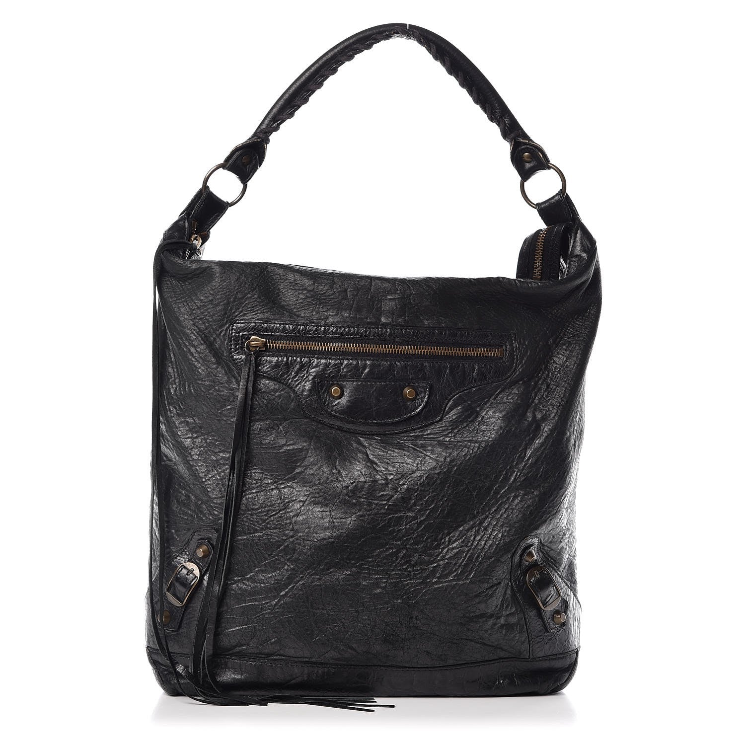 Balenciaga Agneau Classic Hardware Day Hobo Black 1 of 12