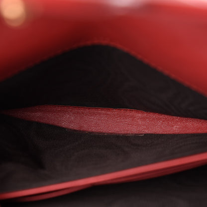 Gucci Calfskin Matelasse GG Marmont Chain Wallet Hibiscus Red 16 of 17