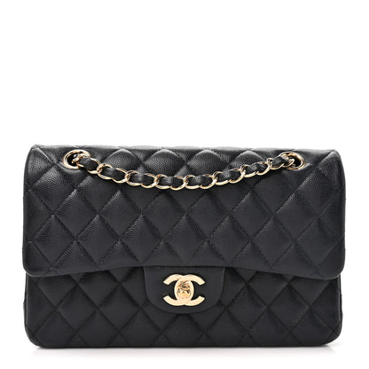Chanel Caviar Quilted Small Double Flap Navy 1 of 10