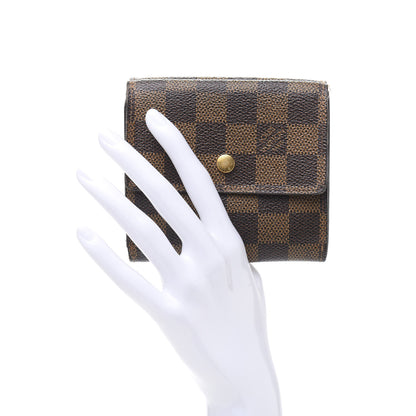 Louis Vuitton Damier Ebene Elise Wallet 2 of 9