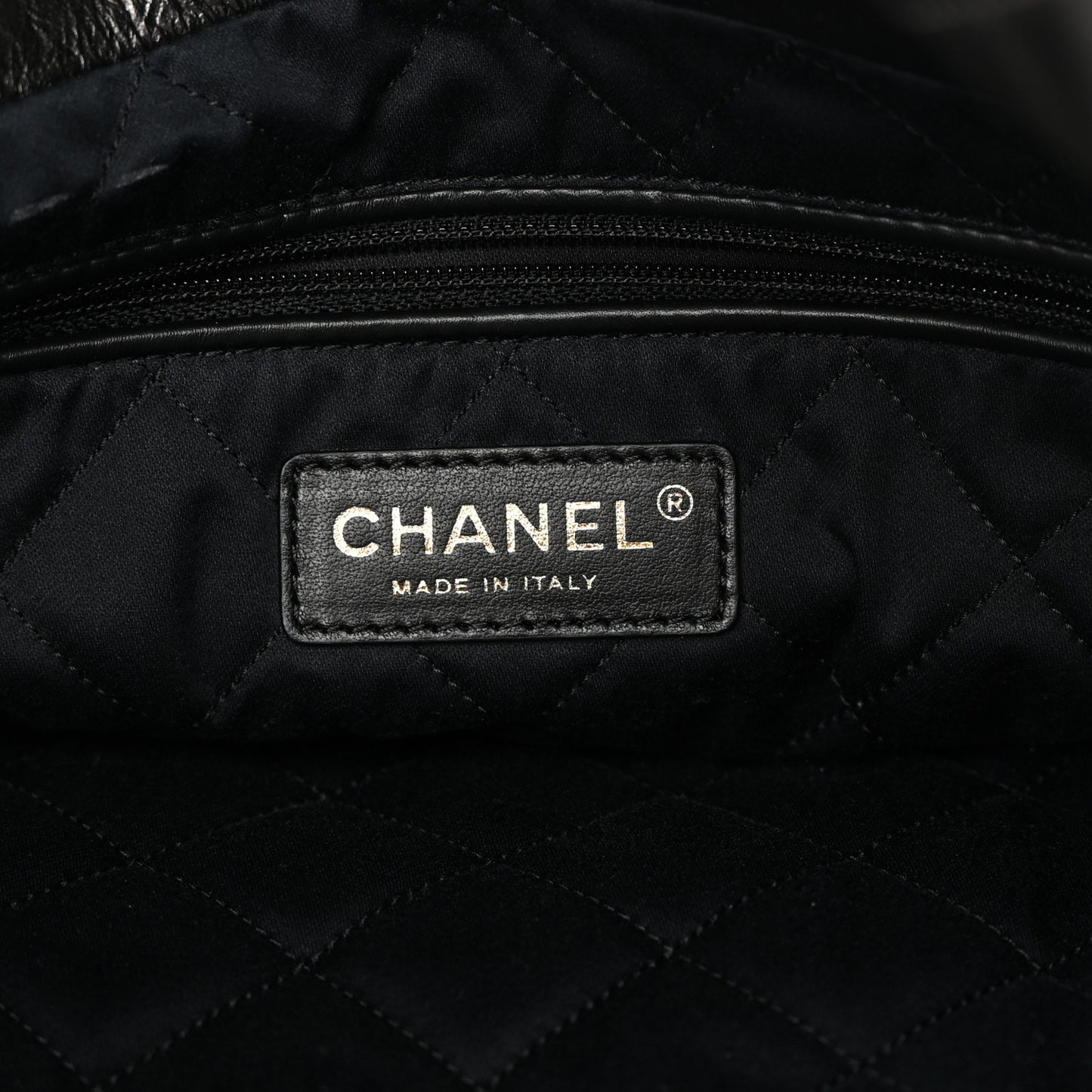 Metallic Calfskin Quilted Small Chanel 22 Ruthenium