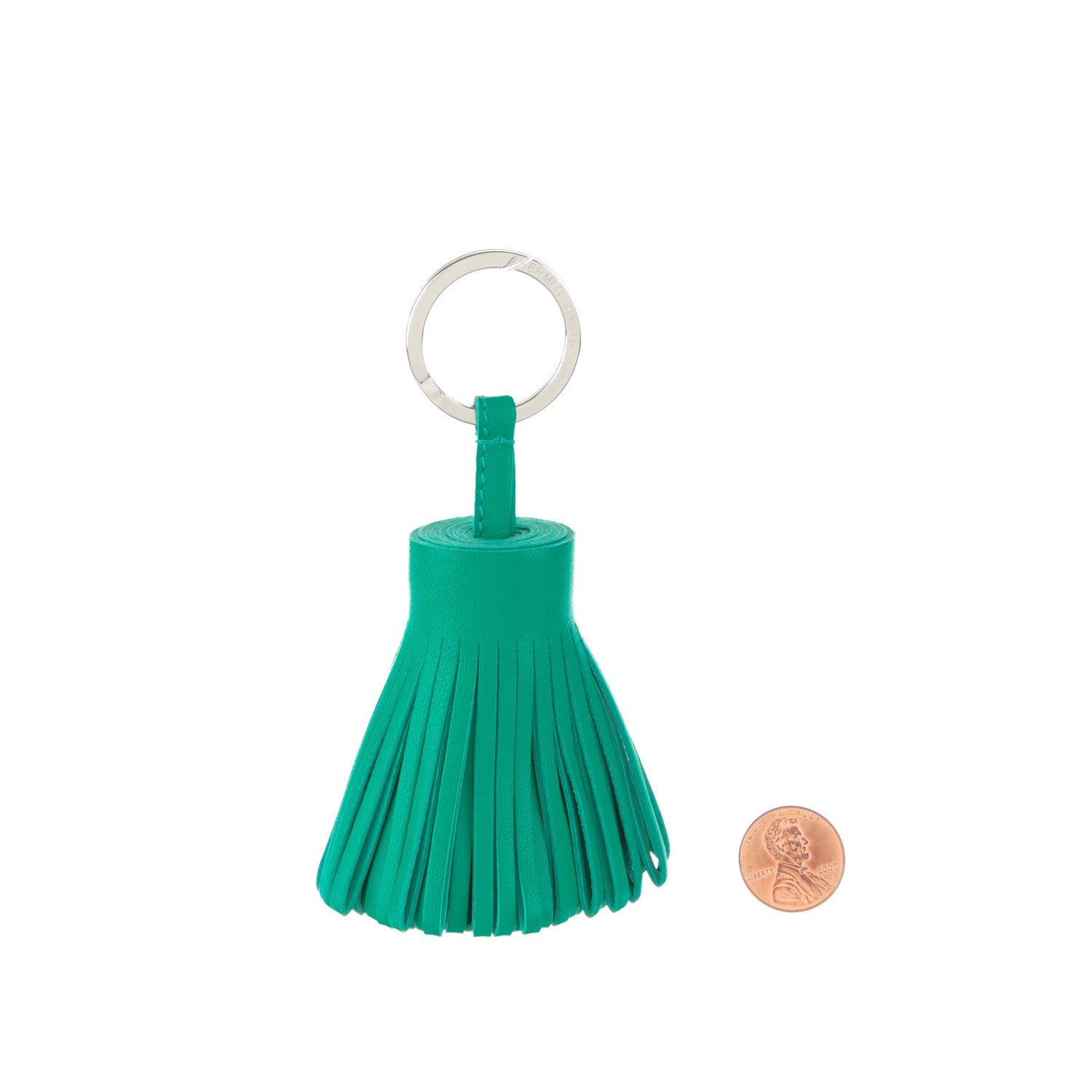 Hermes Lambskin Carmen Tassel Key Holder Menthe 2 of 5