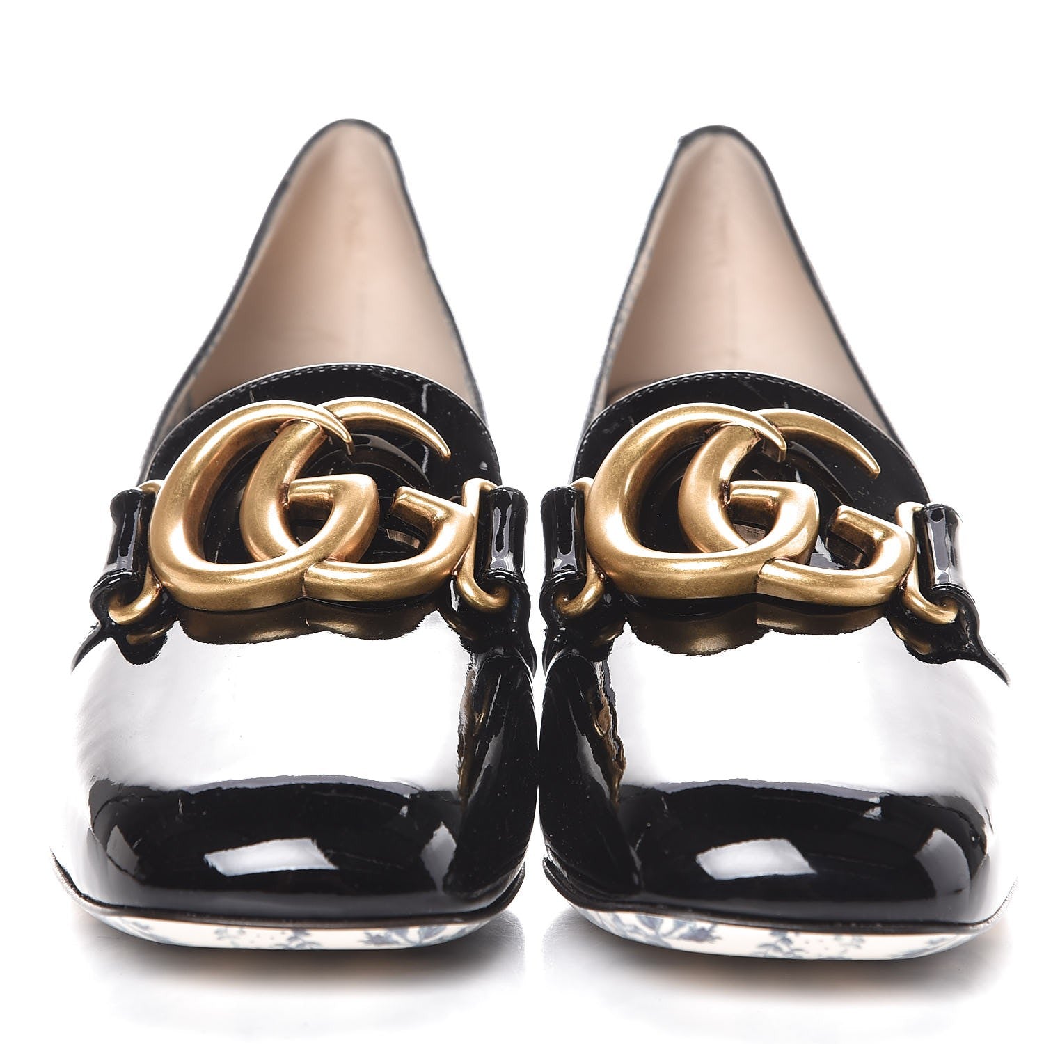 Gucci Vernice GG Victoire 55mm Loafer Pumps 37 Black 2 of 10