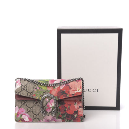Gucci GG Supreme Monogram Blooms Super Mini Dionysus Shoulder Bag Beige Multicolor Dry Rose 10 of 10