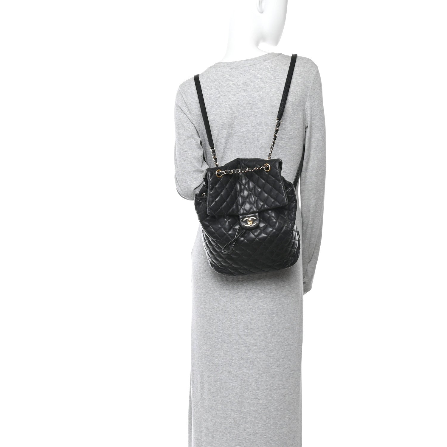 Chanel Lambskin Quilted Large Urban Spirit Backpack Black 2 of 18