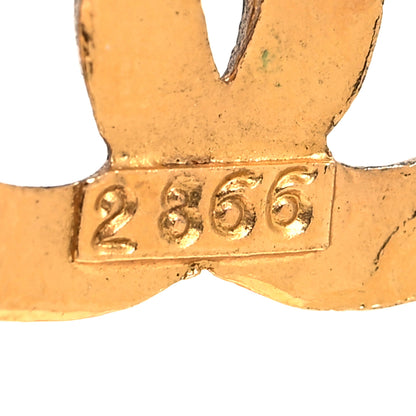 Chanel Metal CC Door Knocker Clip On Earrings Gold 5 of 5