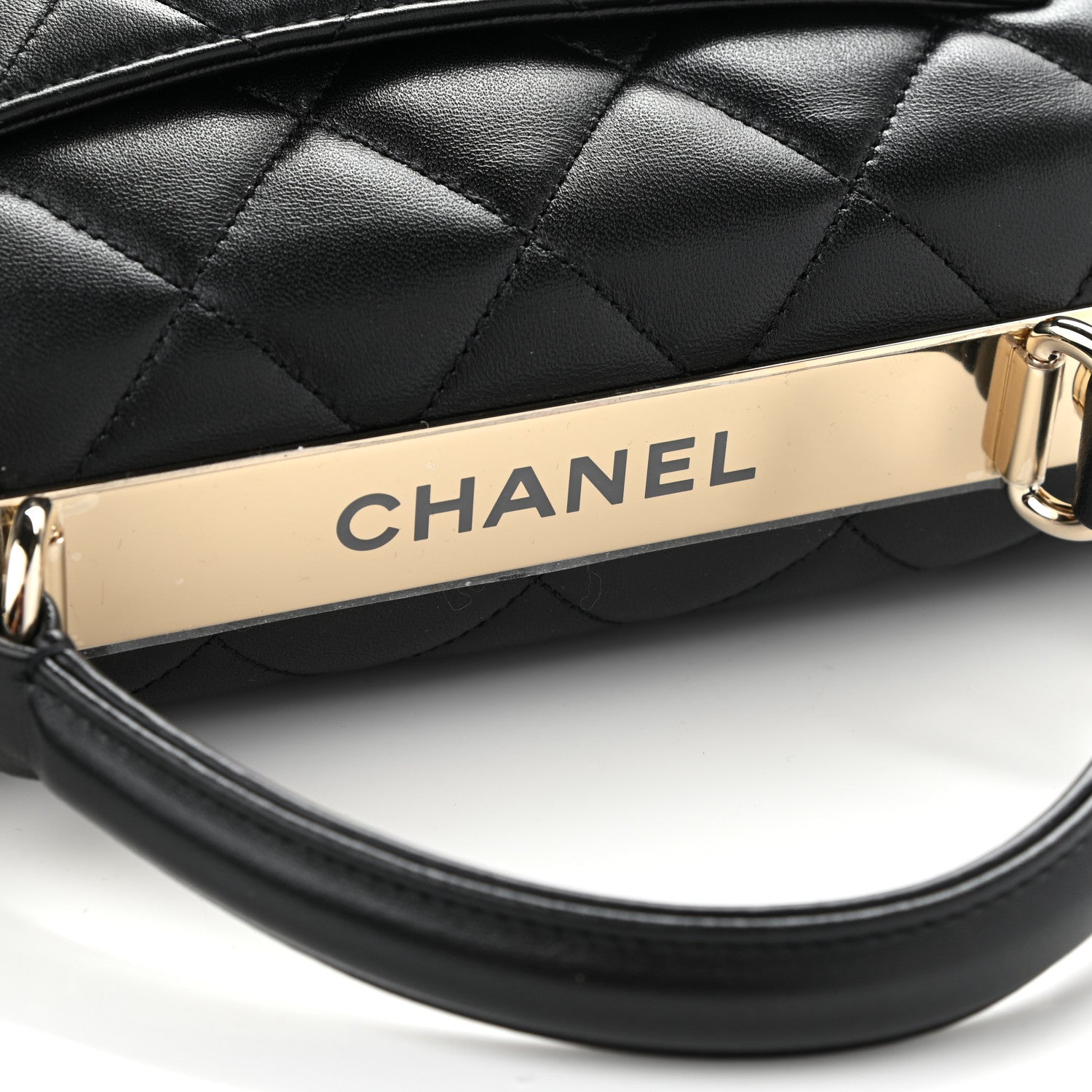 Chanel Lambskin Quilted Small Trendy CC Dual Handle Flap Bag Black 10 of 10