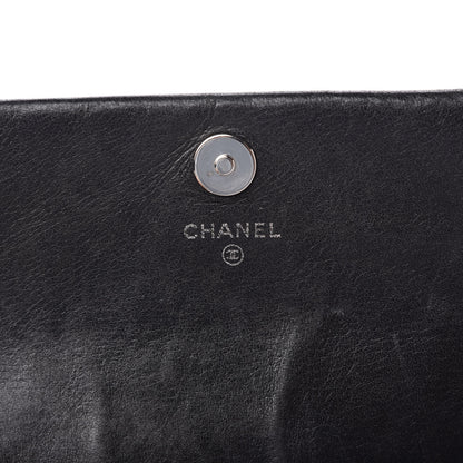 Chanel Lambskin Chevron Quilted Wallet On Chain WOC Black 8 of 11