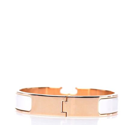 Hermes Enamel Narrow Clic Clac H Bracelet PM White 2 of 5