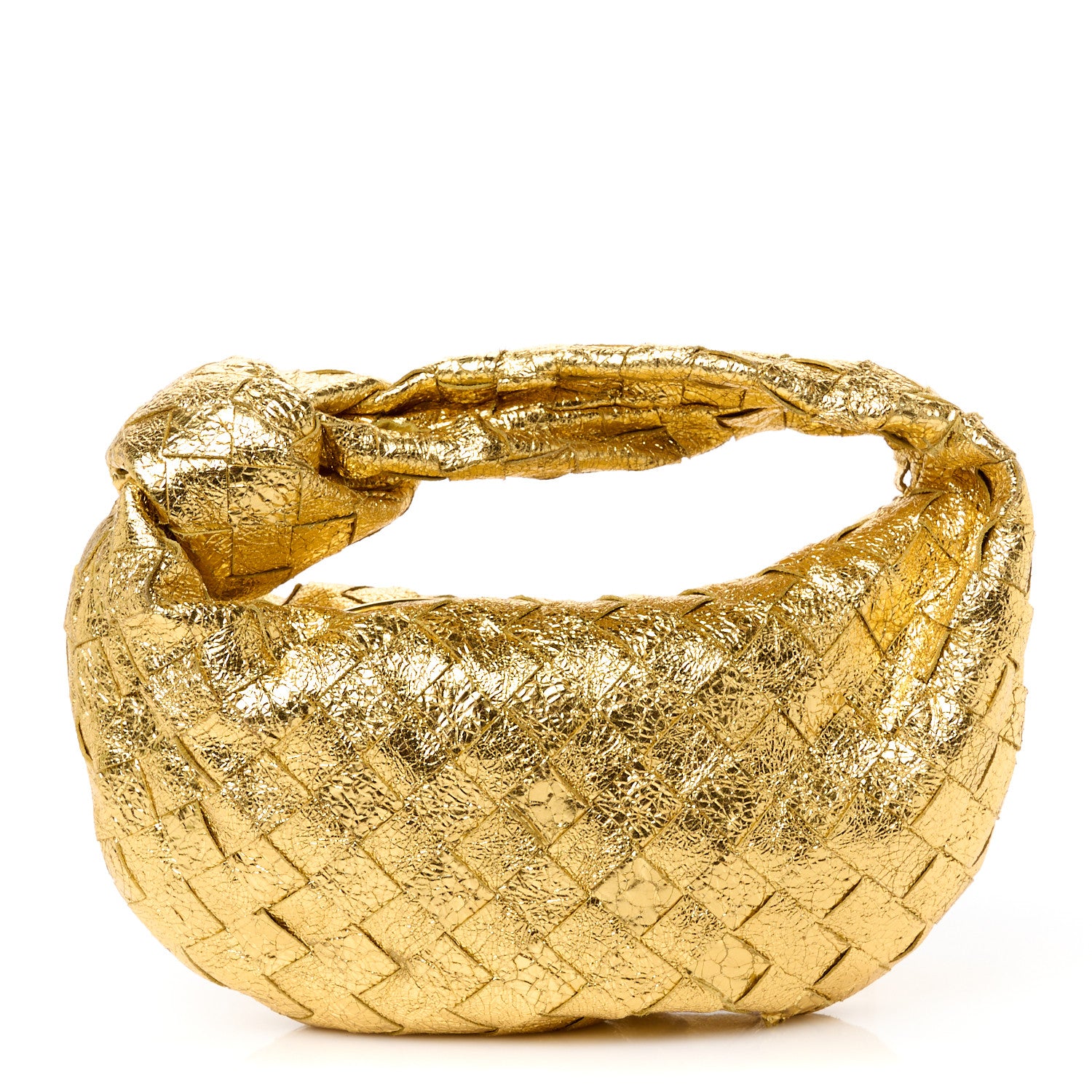 Bottega Veneta Metallic Nappa Intrecciato Mini Jodie Gold 1 of 10