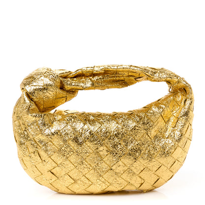 Bottega Veneta Metallic Nappa Intrecciato Mini Jodie Gold 1 of 10