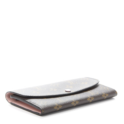 Louis Vuitton Monogram Emilie Wallet Rose Ballerine 4 of 10