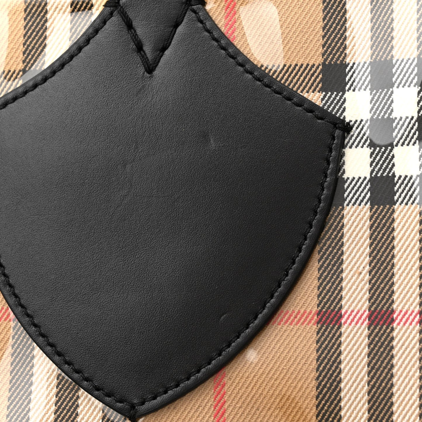 Vintage Check Transparent The Giant Reversible Tote Black