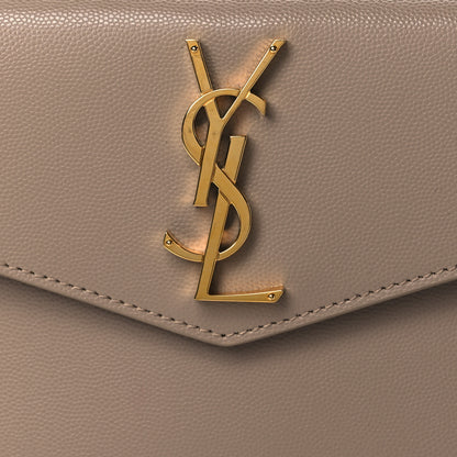 Saint Laurent Grain De Poudre Uptown Pouch Dark Beige 7 of 10