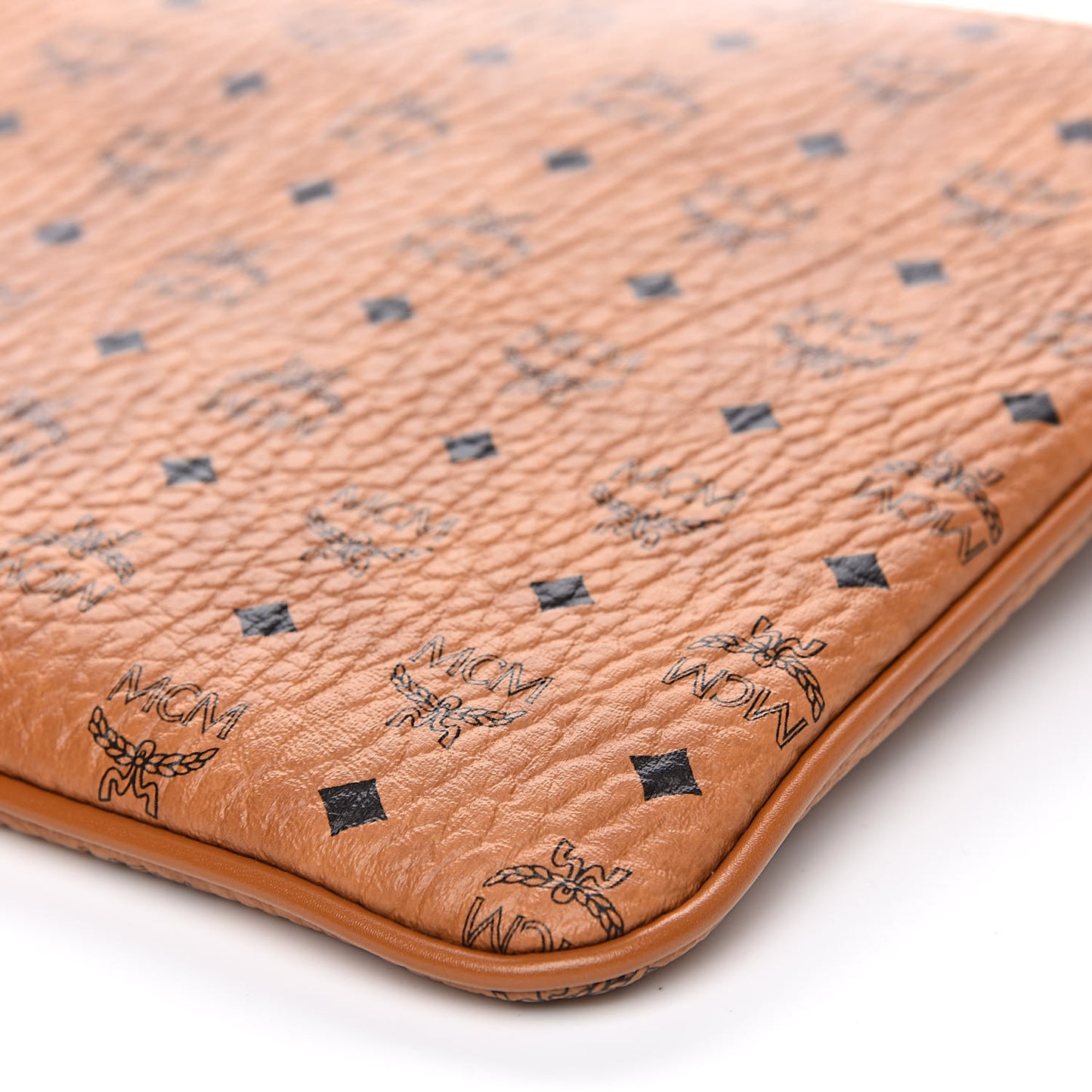 Visetos Medium Crossbody Pouch Cognac