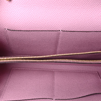 Hermes Epsom Verso Kelly Wallet To Go Chai Mauve Sylvestre 6 of 8