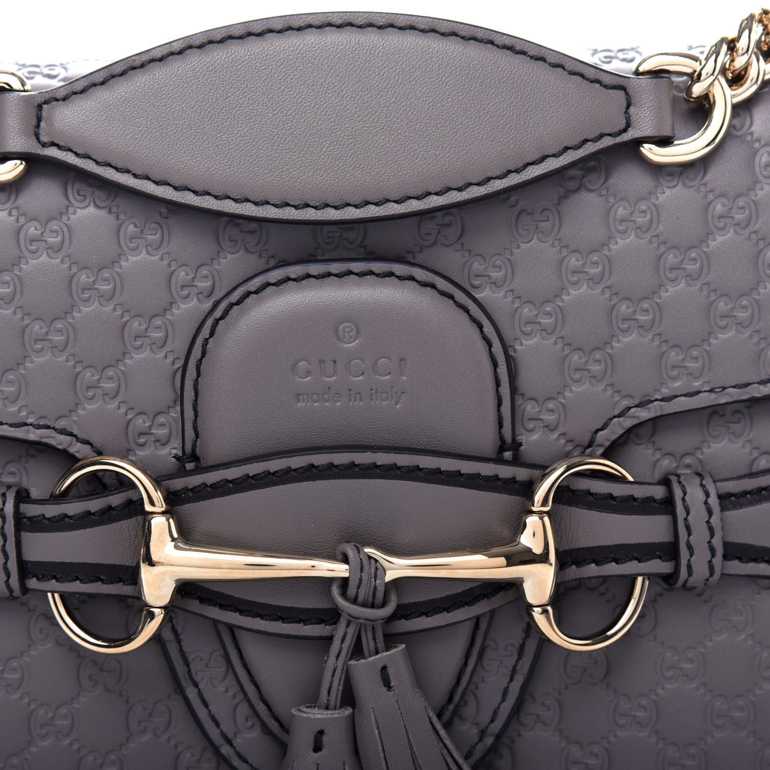 Gucci Soft Microguccissima Medium Emily Chain Shoulder Bag Loess 10 of 10