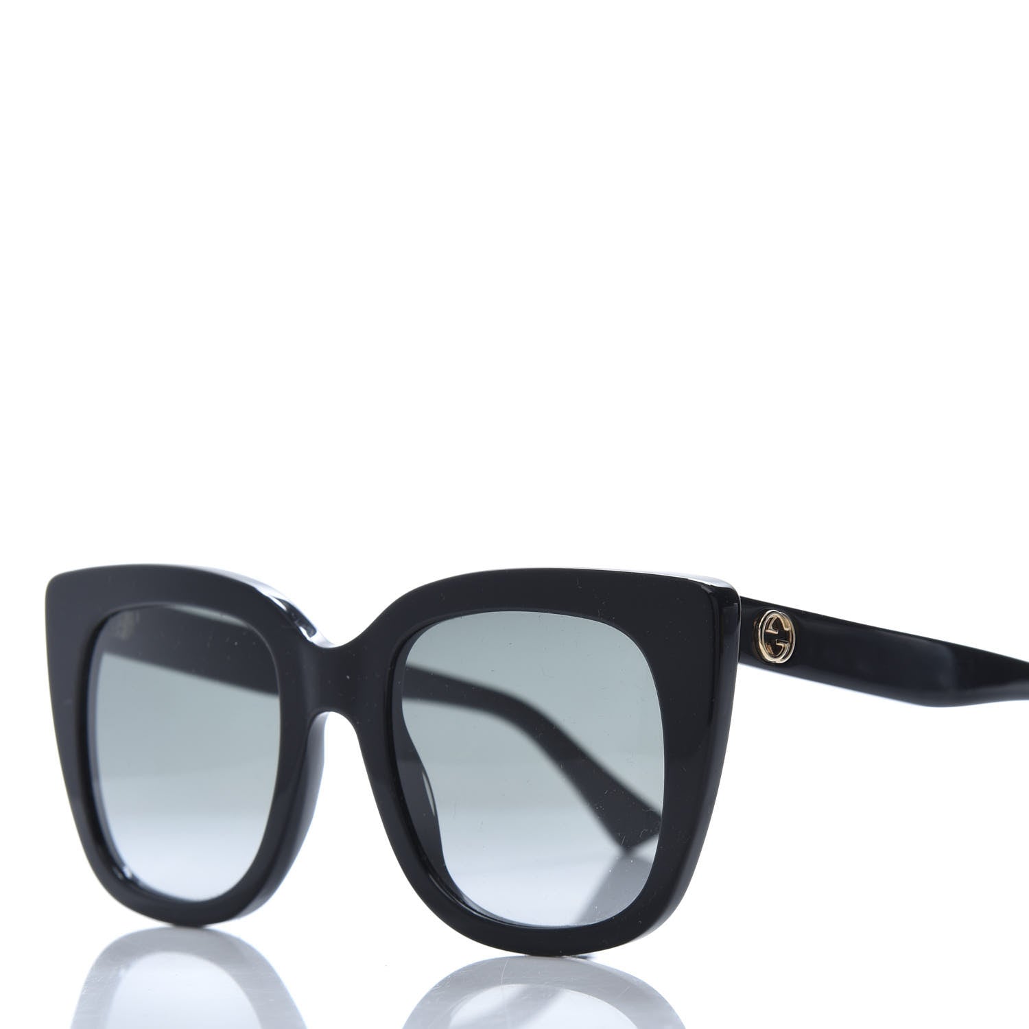 Gucci Cat Eye GG0163S Sunglasses Black 5 of 8
