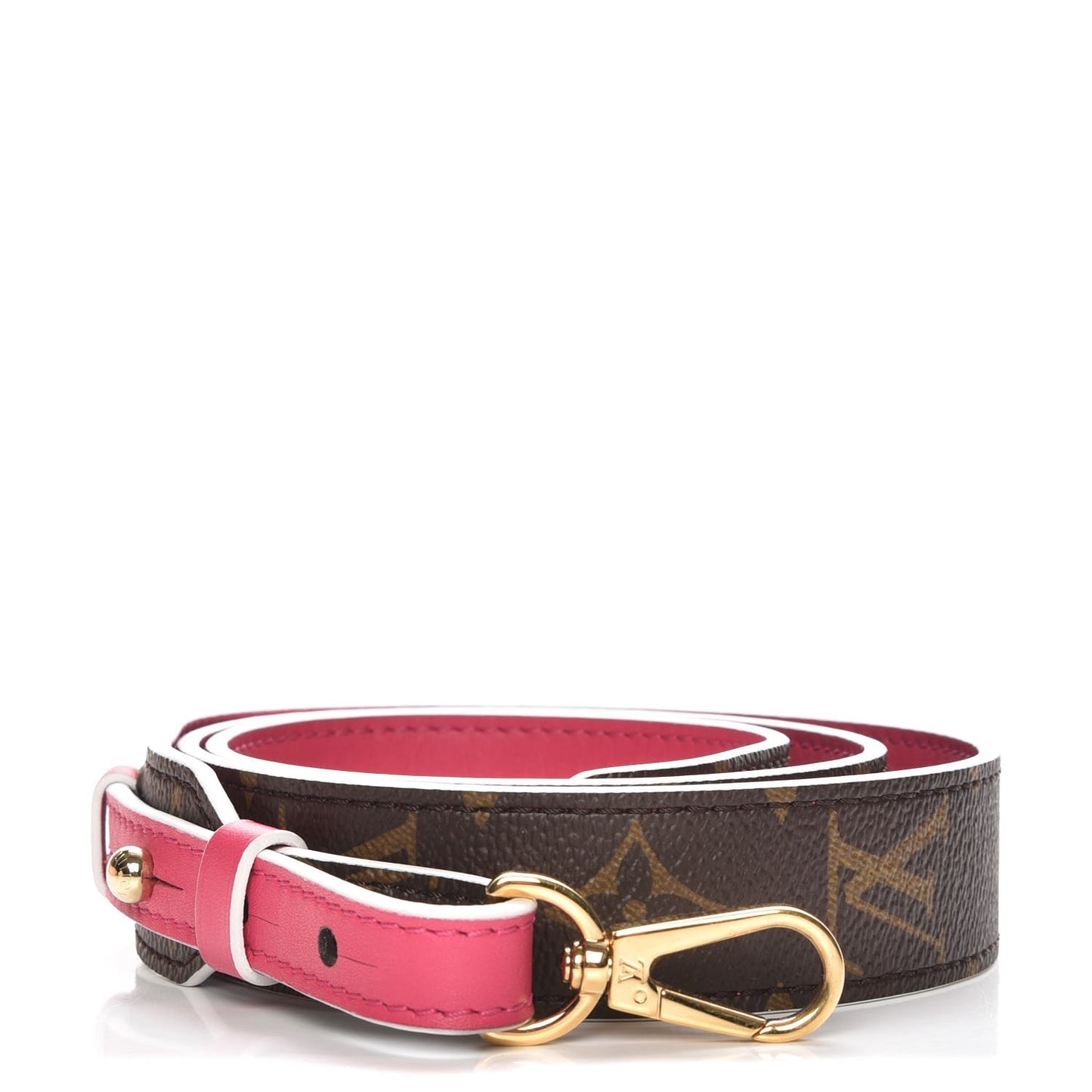 Monogram Bandouliere Shoulder Strap Hot Pink
