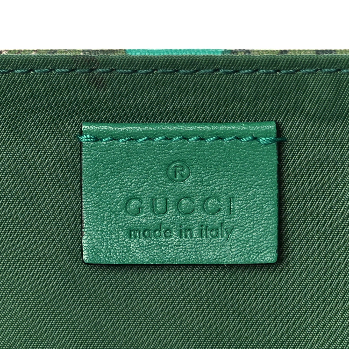 GG Supreme Monogram Jungle Diaper Bag Green