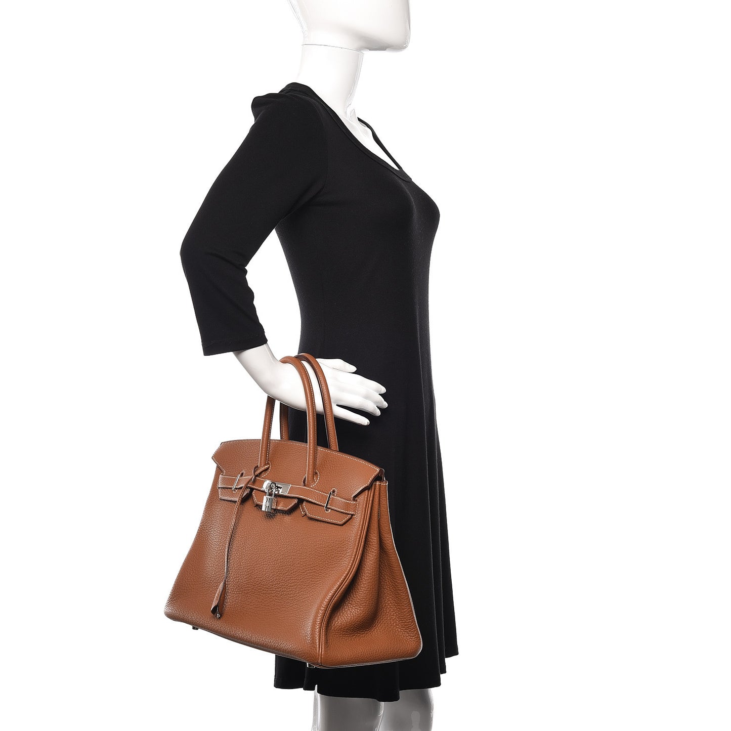 Taurillon Clemence Birkin 35 Gold