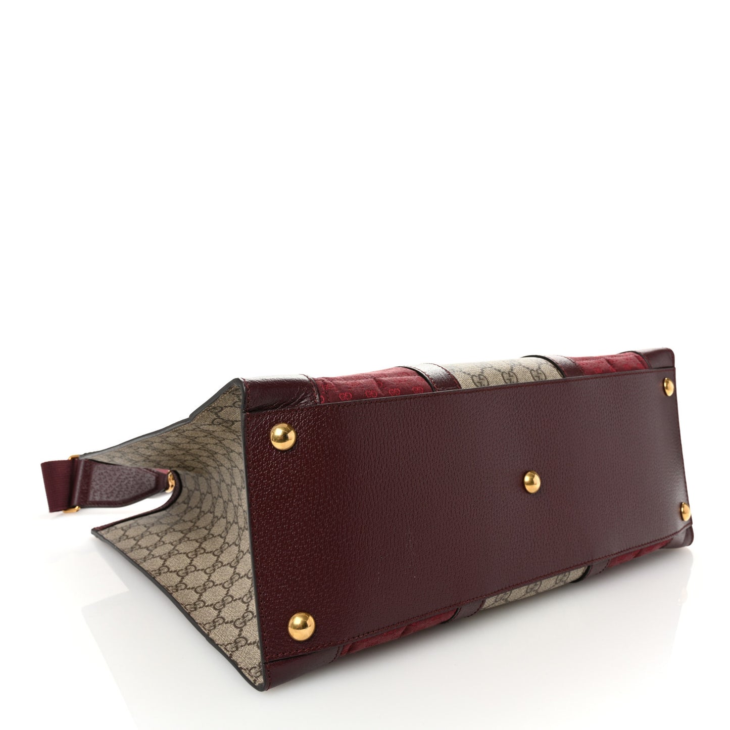 Monogram GG Mignon Textured Dollar Calfskin GG Supreme Monogram Quilted Mini GG Large Tote Bag Burgundy Beige Ebony