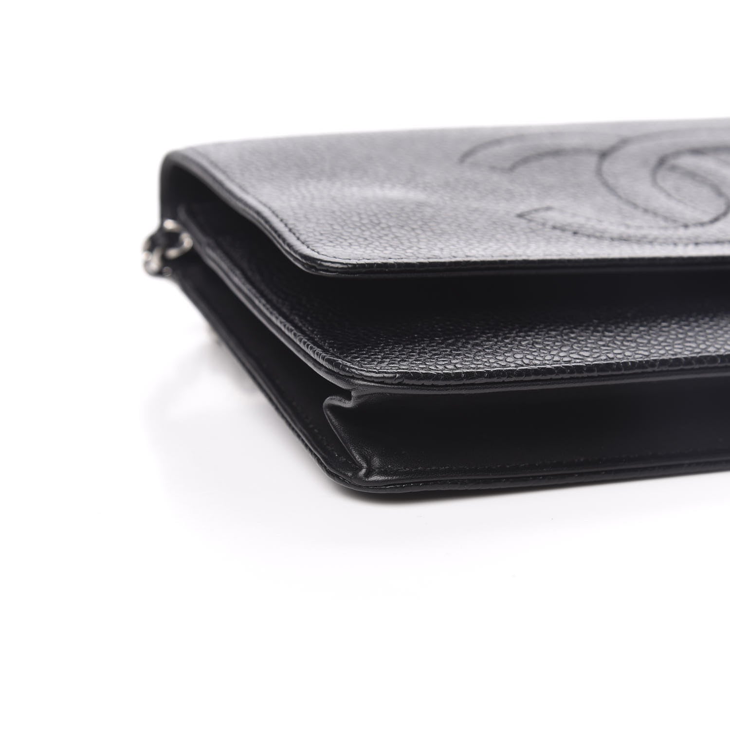 Chanel Caviar Timeless CC Wallet On Chain WOC Black 12 of 15