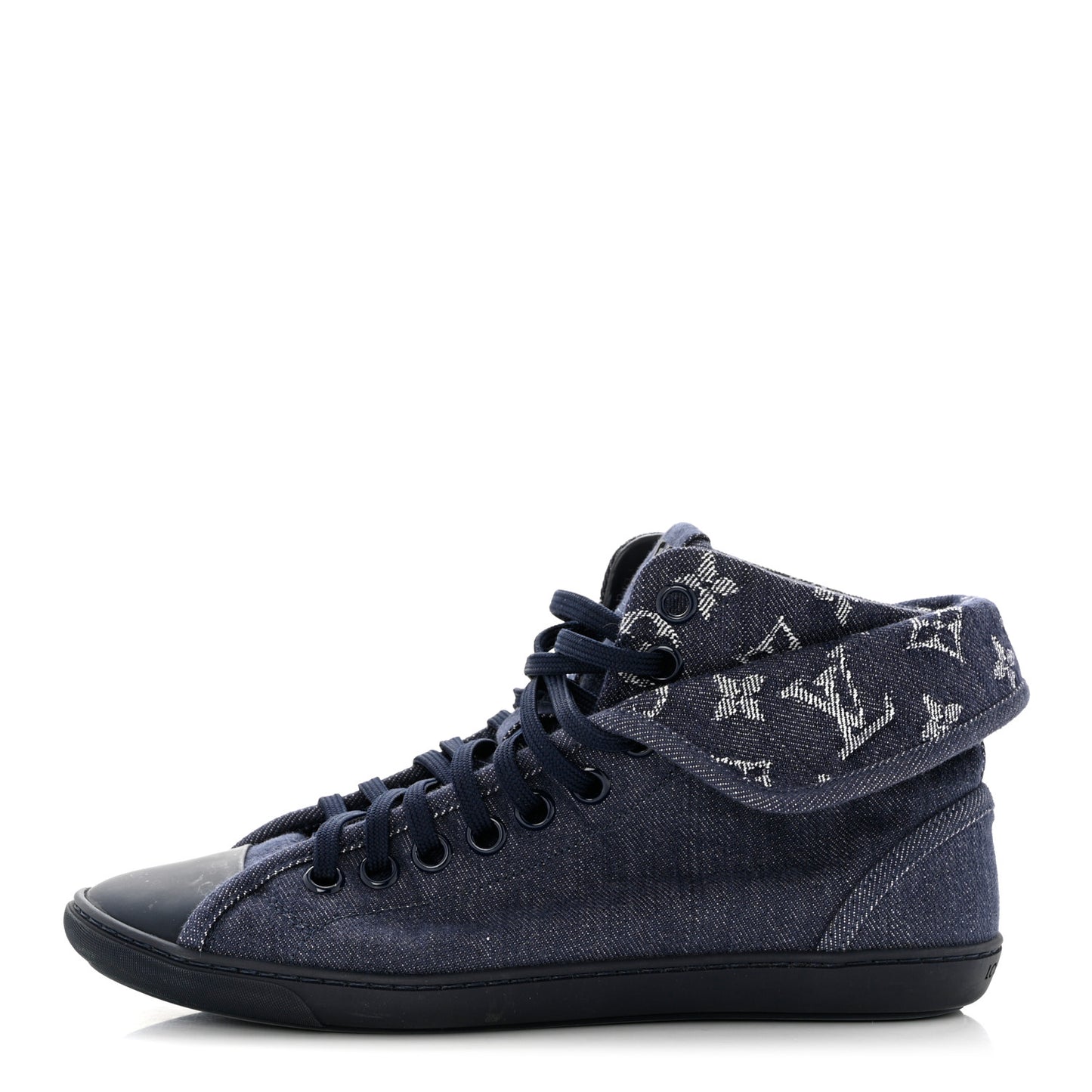 Monogram Denim Brea Sneaker 37.5 Blue