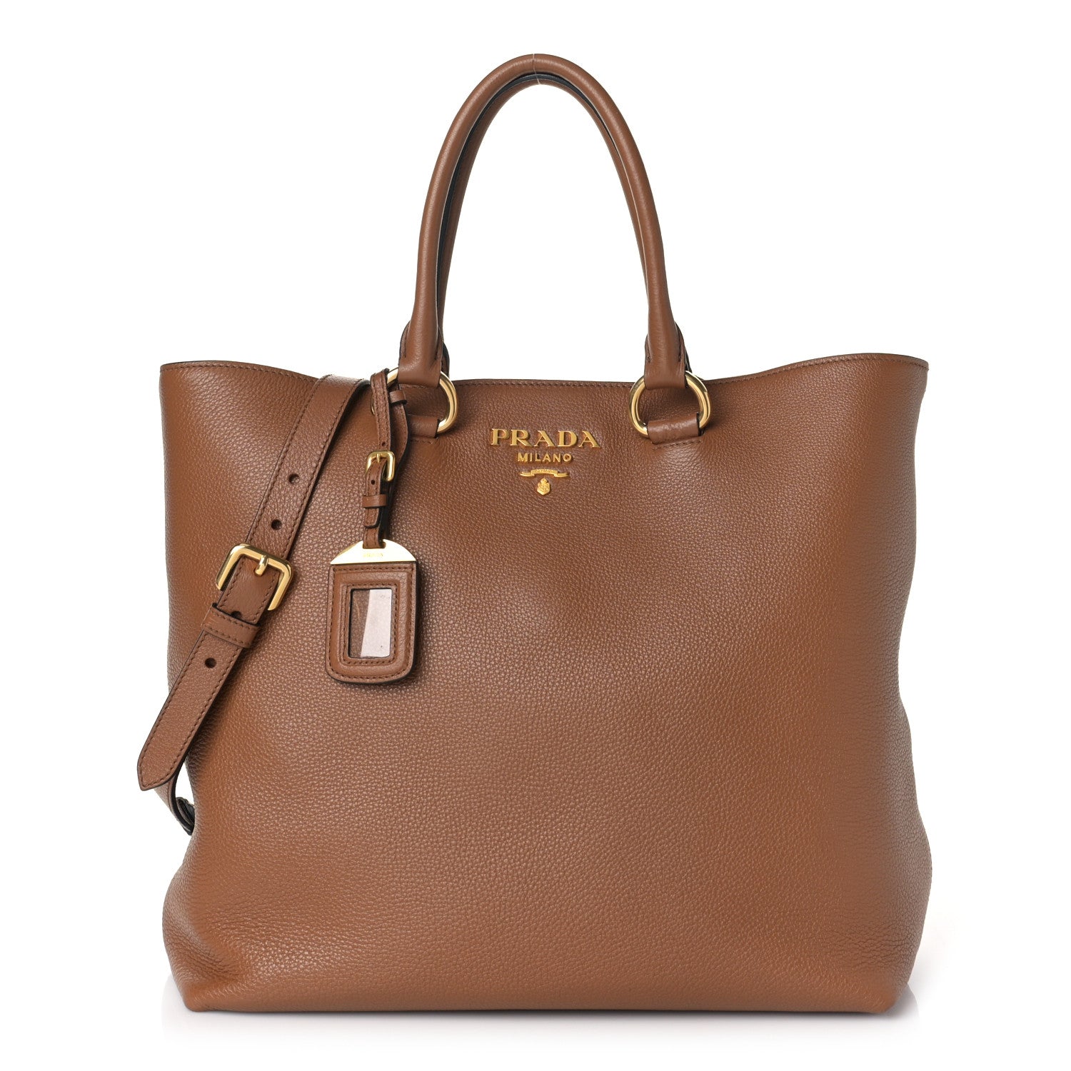 Prada Vitello Phenix Tote Cognac 1 of 7