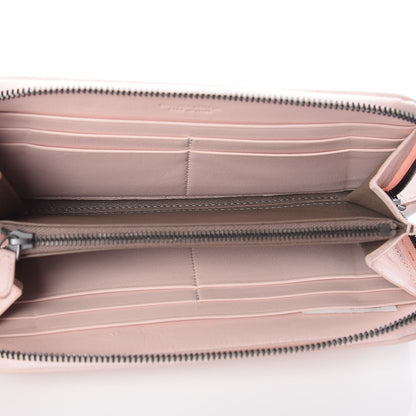 Bottega Veneta Nappa Intrecciato Zip Around Wallet Petal Pink 5 of 9