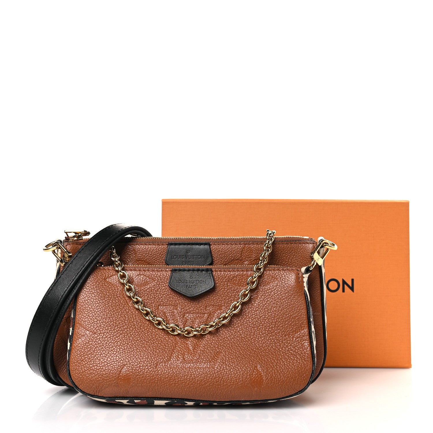 Louis Vuitton Empreinte Monogram Giant Wild At Heart Multi Pochette Accessories Caramel 10 of 10