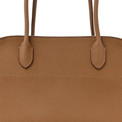The Row Matte Grained Calfskin Margaux Shoulder 12 Sandpit 7 of 11