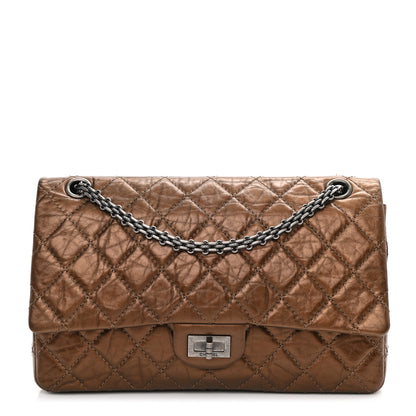 Chanel Metallic Aged Calfskin Quilted 2.55 Reissue 226 Flap Dark Copper 1 of 15