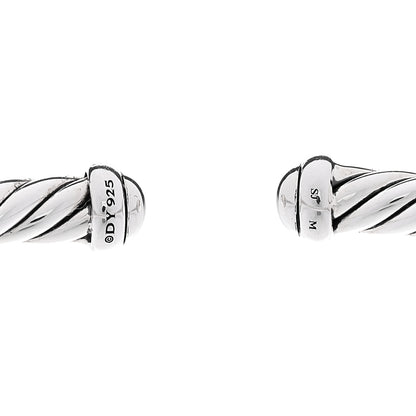 David Yurman Sterling Silver 4mm Cable Flex Bracelet 3 of 4