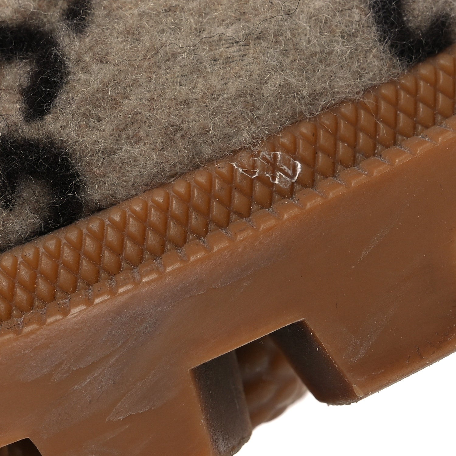 Gucci Covered Wool Big GG Monogram Womens Lace Up Combat Ankle Boots 40 Beige Ebony Cocoa 16 of 19