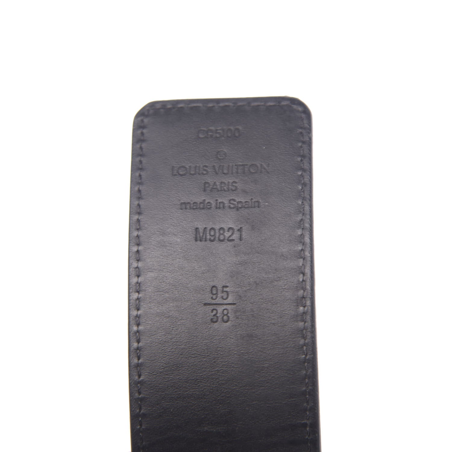 Louis Vuitton Calfskin Monogram 40mm LV Initiales Reversible Belt 95 38 Black 3 of 7